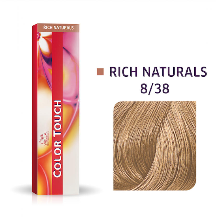 Wella professional Color Touch Rich Naturals 8/38 Ξανθό Ανοιχτό Χρυσό Περλέ 60ml - Image 2