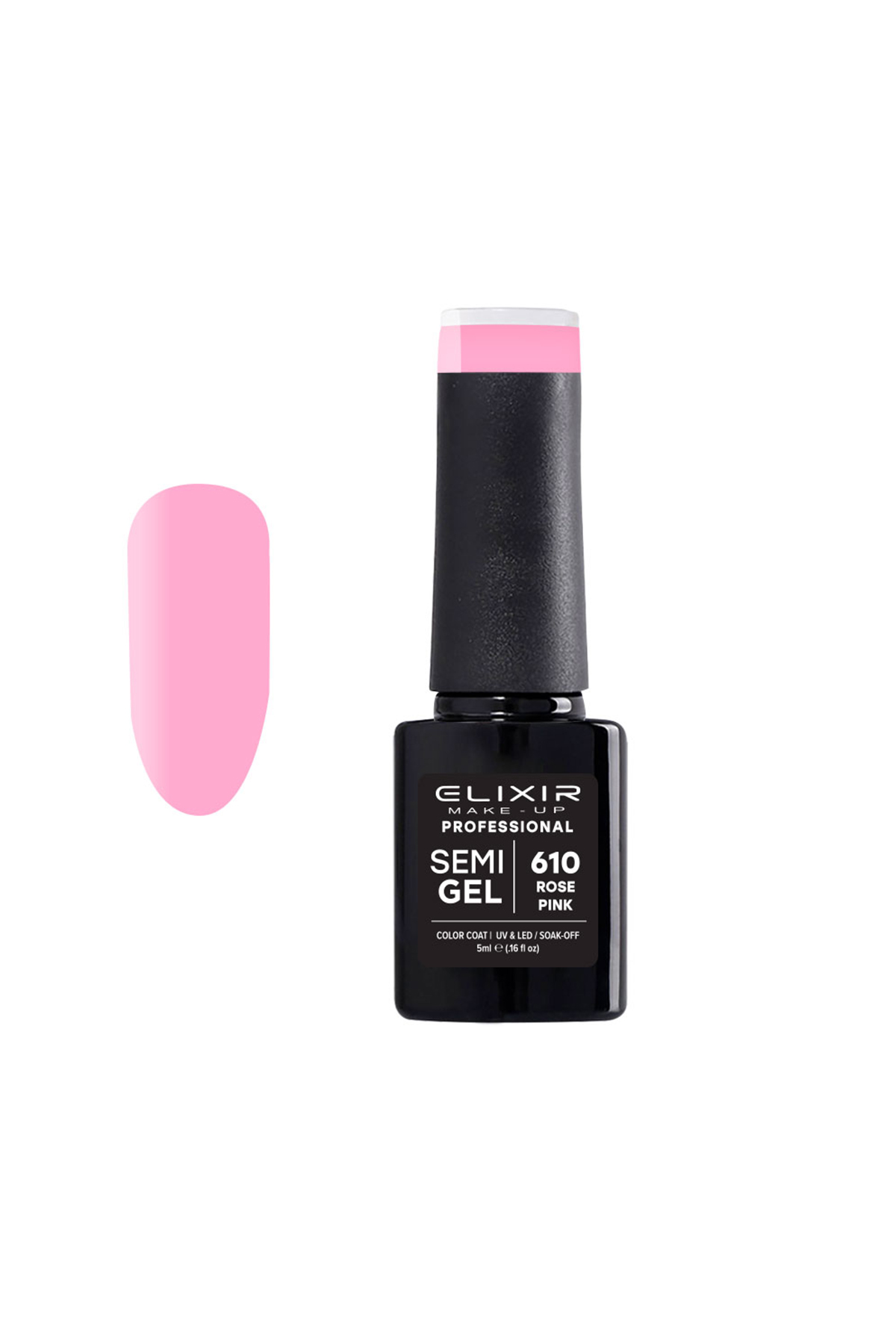 Elixir Ημιμόνιμο βερνίκι 5ml 610 (Rose Pink)