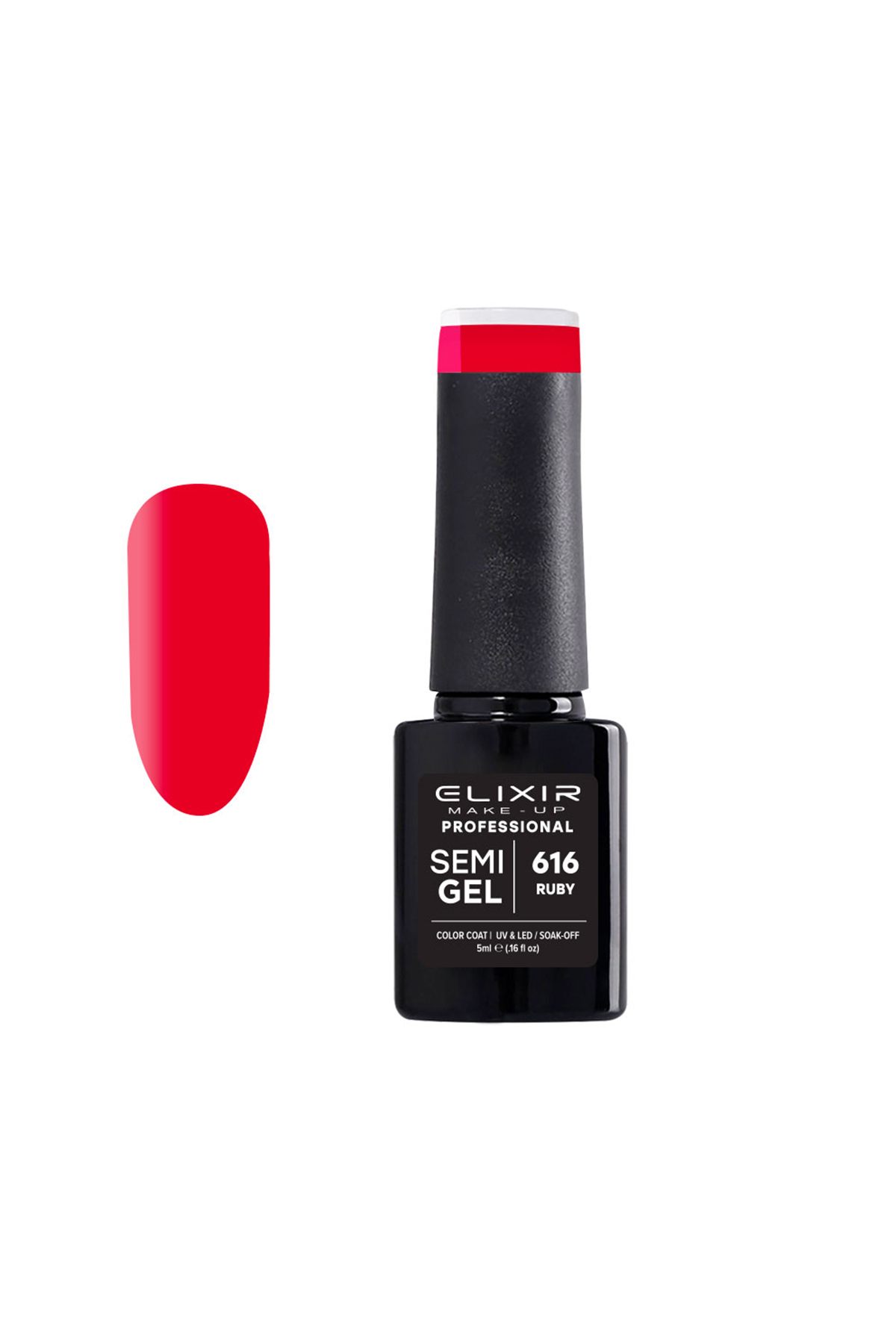 Elixir Ημιμόνιμο βερνίκι 5ml 616 (Ruby)