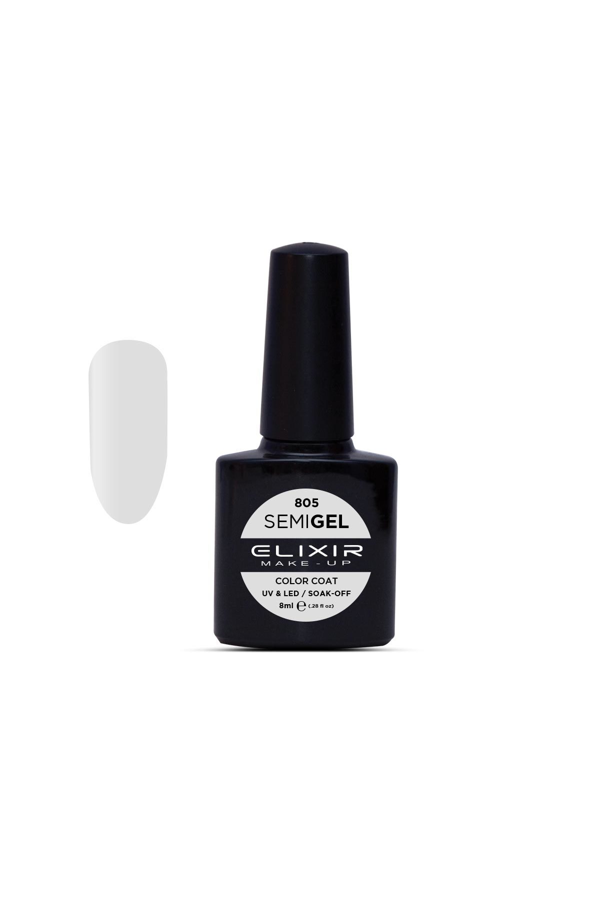 Elixir Ημιμόνιμο βερνίκι 8ml 805 (Light Grey)