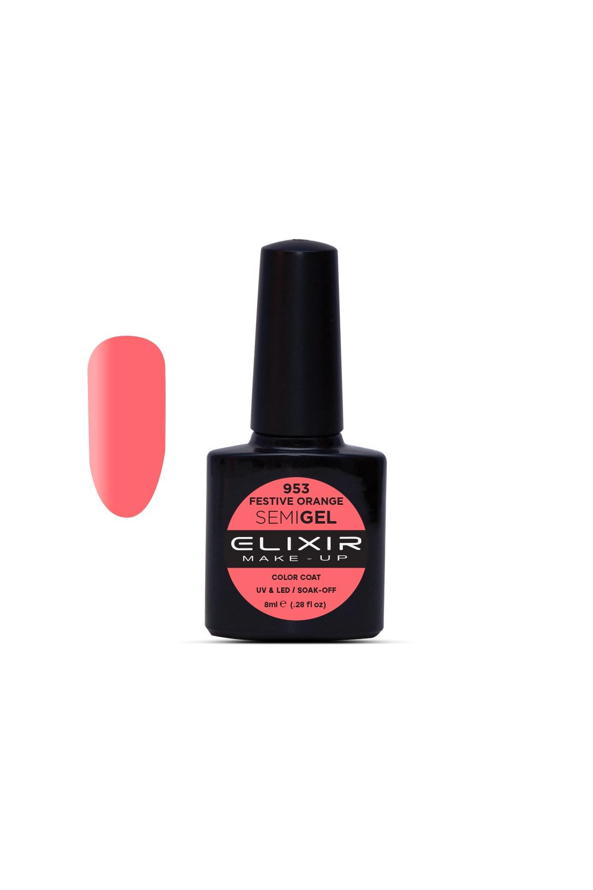 Elixir Ημιμόνιμο βερνίκι 8ml 953 (Festive Orange)