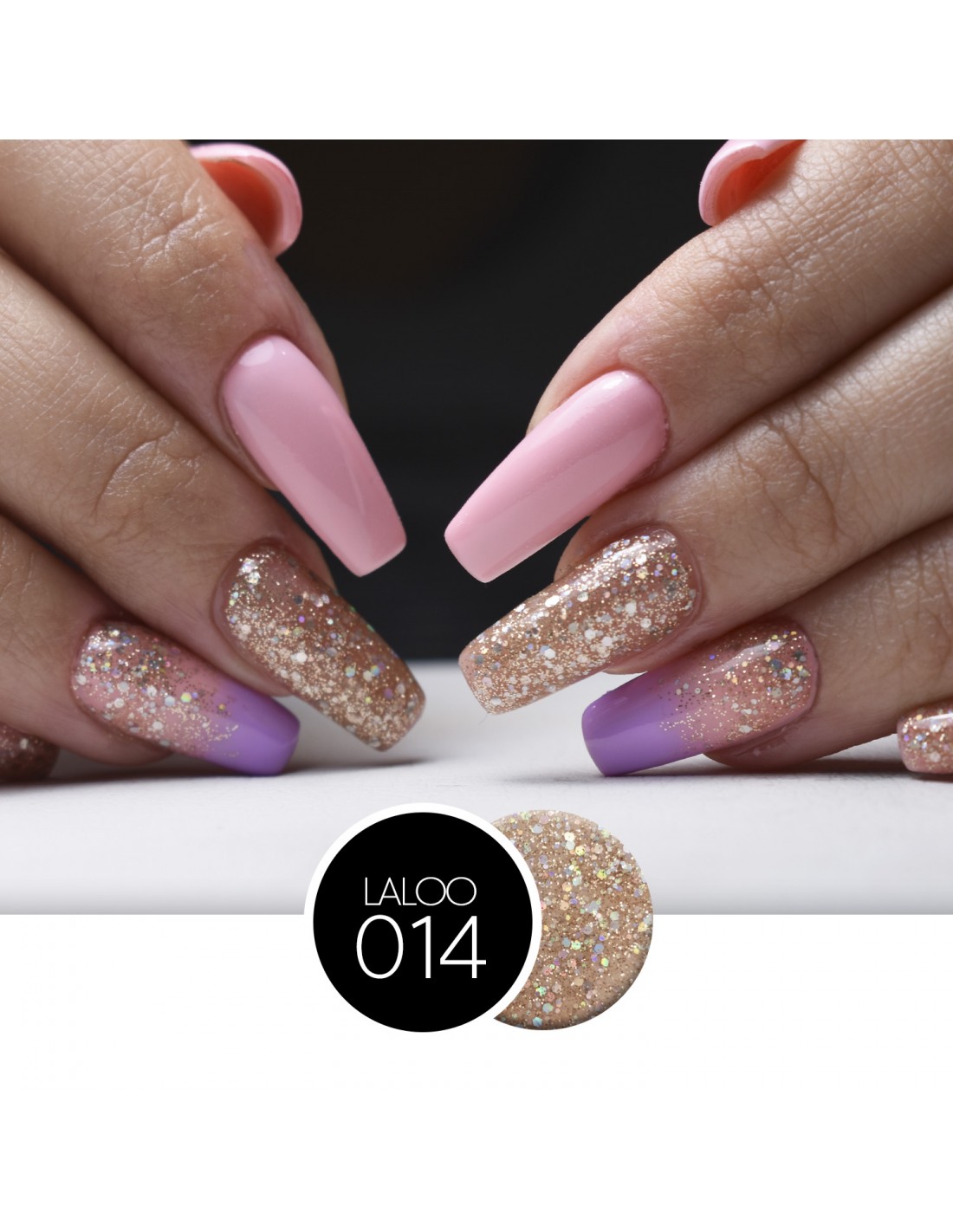 Laloo Ημιμόνιμο Βερνίκι No.14 Μπρονζέ με Ελαφρύ Shimmer 15ml - Image 2