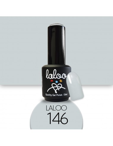 Laloo Ημιμόνιμο Βερνίκι No.146 Γκρι Ανοιχτό του Πάγου 15ml