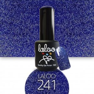 Laloo Ημιμόνιμο Βερνίκι No.241 Μπλε Glitter 15ml