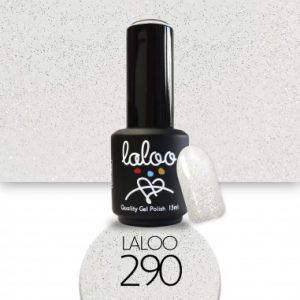 Laloo Ημιμόνιμο Βερνίκι No.290 Σαμπανί Glitter (Ασημί-Χρυσοί Ψιλοί Κόκκοι) 15ml