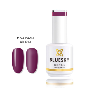 Bluesky Hμιμόνιμο Bερνίκι BSH013 Diva Dash (ΜΩΒ ΤΡΙΑΝΤΑΦΥΛΛΙ) 15ml