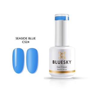 Bluesky Hμιμόνιμο Bερνίκι SEASIDE BLUE CS24 (ΓΑΛΑΖΙΟ-ΜΠΛΕ) 15ml