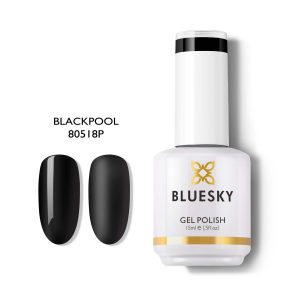Bluesky Hμιμόνιμο Bερνίκι 80518 BLACKPOOL (ΜΑΥΡΟ) 15ml