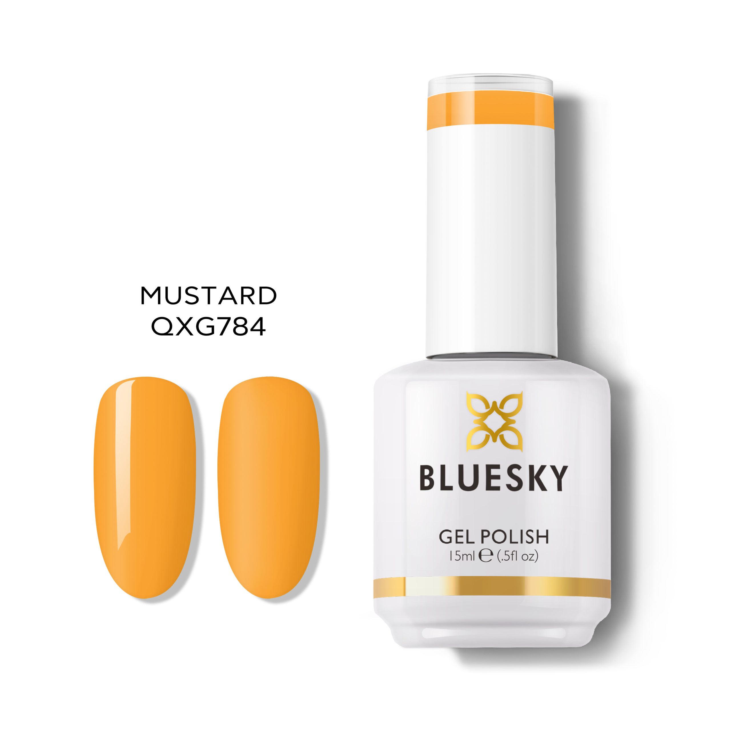Bluesky Hμιμόνιμο Bερνίκι MUSTARD QXG784 (ΜΟΥΣΤΑΡΔΙ) 15ml