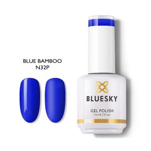 Bluesky Hμιμόνιμο Bερνίκι NEON32 BLUE BAMBOO (ΜΠΛΕ ΝΕΟΝ ΕΝΤΟΝΟ) 15ml