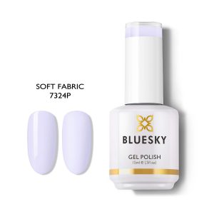 Bluesky Hμιμόνιμο Bερνίκι 7324 SOFT FABRIC (ΓΑΛΑΚΤΕΡΟ ΤΟΥ ΠΑΓΟΥ) 15ml