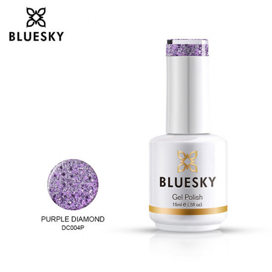 Bluesky Hμιμόνιμο Bερνίκι DC004P Purple Diamond 15ml
