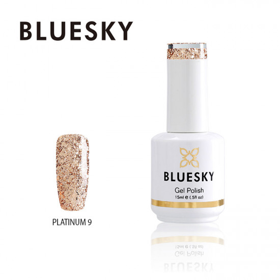 Bluesky Hμιμόνιμο Bερνίκι Platinum 09 Ice Ice Baby 15ml