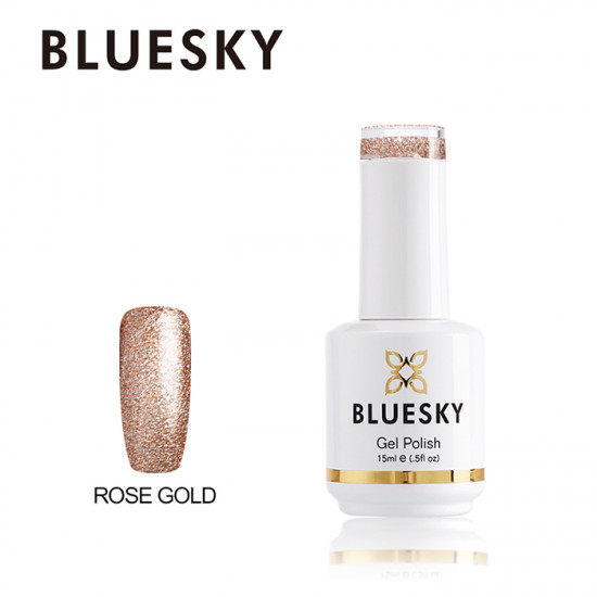Bluesky Hμιμόνιμο Bερνίκι QCG15 Rose Gold 15ml