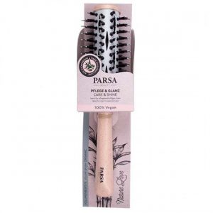 Parsa Βούρτσα Vegan Στρογγυλή Μεσσαία 33mm Beige
