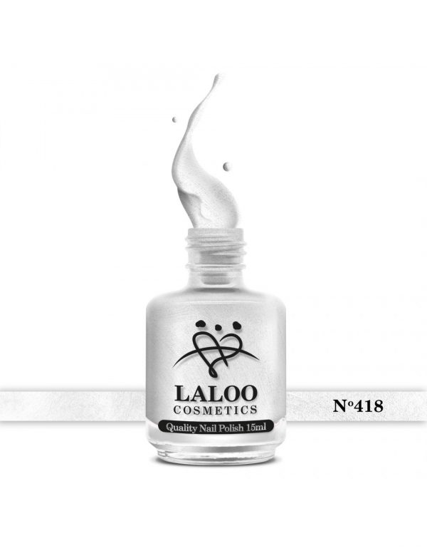 Laloo Weekly Nail Polish No 418 Λευκό Περλέ 15ml