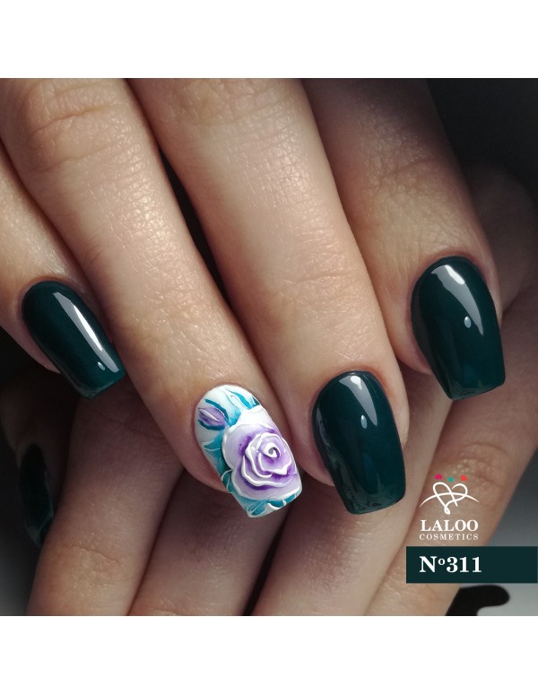 Laloo Weekly Nail Polish No311 Πετρόλ σκούρο 15ml - Image 2