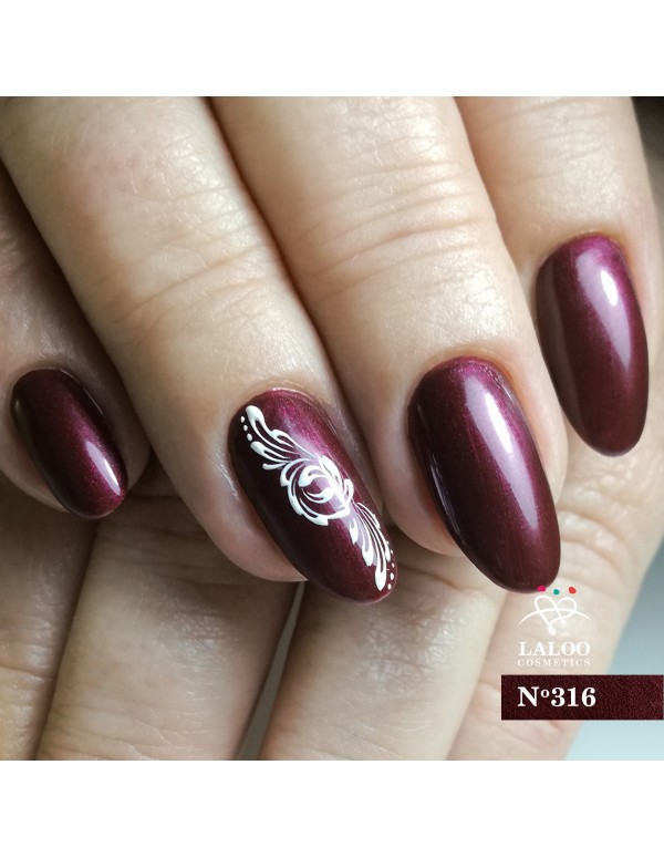 Laloo Weekly Nail Polish No316 Μπορντώ Μεταλλικό 15ml - Image 2