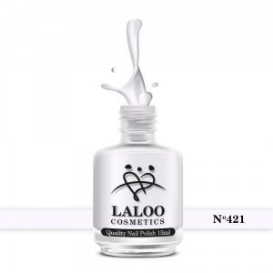 Laloo Weekly Nail Polish No 421 Βάση Γαλλικού του Πάγου (ελαφρώς μωβίζει) 15ml
