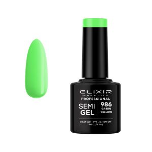 Ημιμόνιμο Βερνίκι Elixir Semi Gel 986 Green Yellow 8ml