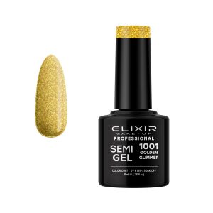 Ημιμόνιμο Bερνίκι Elixir Semi Gel 1001 Golden Glimmer 8ml