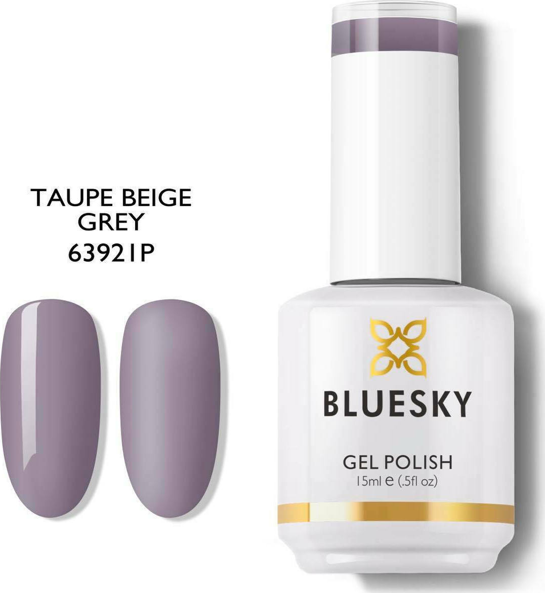Bluesky Hμιμόνιμο Bερνίκι TUAPE BEIGE GREY (ΓΚΡΙ-ΜΩΒ ΑΝΟΙΧΤΟ) 15m