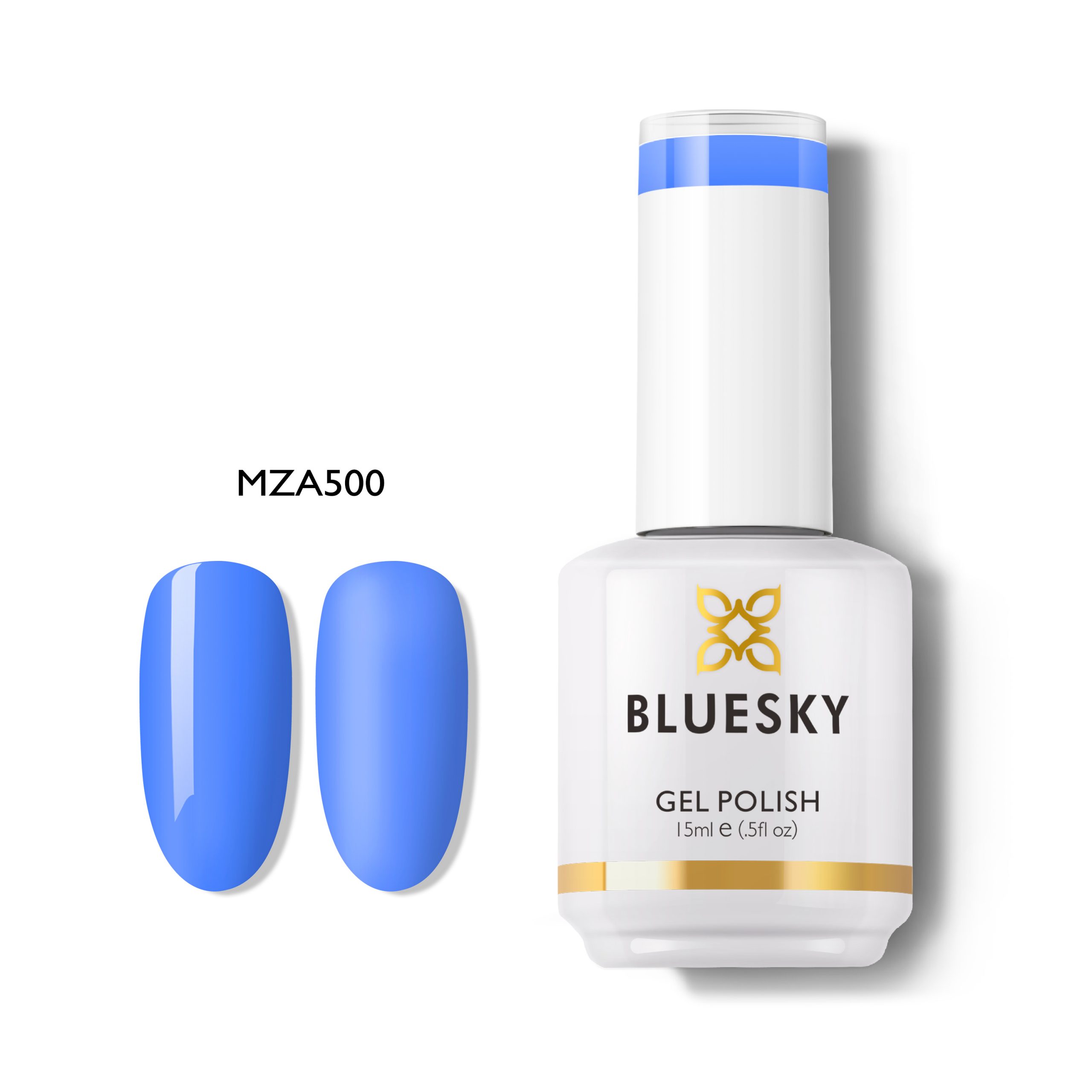 Bluesky Hμιμόνιμο Bερνίκι MZA500 (ΜΠΛΕ ΛΟΥΛΑΚΙ) 15ml