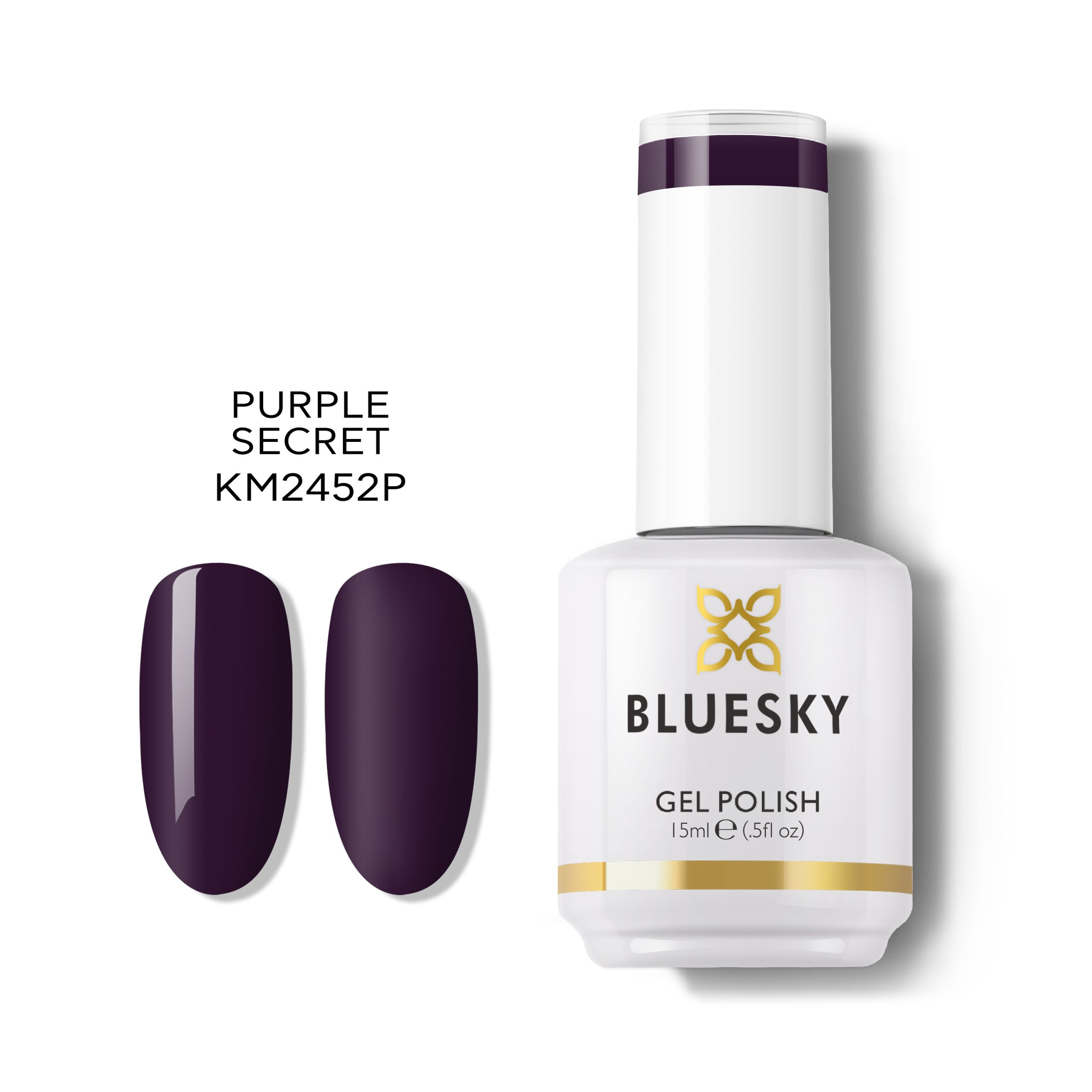 Bluesky Hμιμόνιμο Bερνίκι PURPLE SECRET MZA123 (ΜΩΒ ΣΚΟΥΡΟ) 15ml