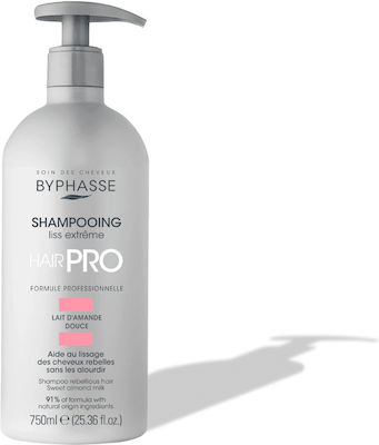 Byphasse Hair Pro Liss Extreme Σαμπουάν Λείανσης για Όλους τους Τύπους Μαλλιών 750ml