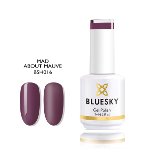 Bluesky Hμιμόνιμο Bερνίκι BSH016 MAD ABOUT MAUVE (ΣΑΠΙΟ ΜΗΛΟ ΜΩΒ) 15ml