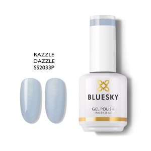 Bluesky Hμιμόνιμο Bερνίκι RAZZLE DAZZLE SS2033 (ΣΙΕΛ SHIMMER) 15ml
