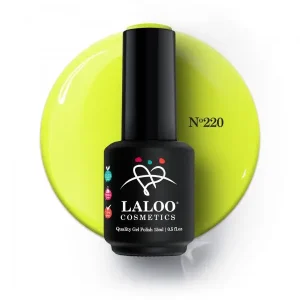 Laloo Ημιμόνιμο Βερνίκι 220 Κίτρινο neon 15ml