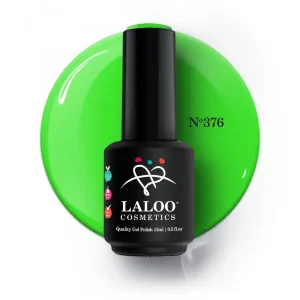 Laloo Ημιμόνιμο Βερνίκι 376 Λαχανί neon 15ml