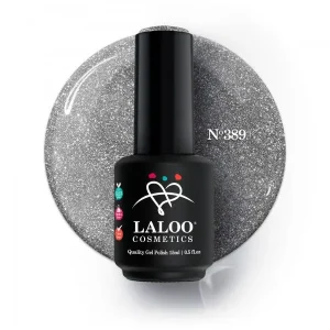 Laloo Ημιμόνιμο Βερνίκι 389 Ασημί μεταλλικό 15ml