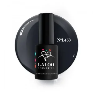 Laloo Ημιμόνιμο Βερνίκι Νο.453 Γκρι-Μπλε πολύ σκούρο 7ml